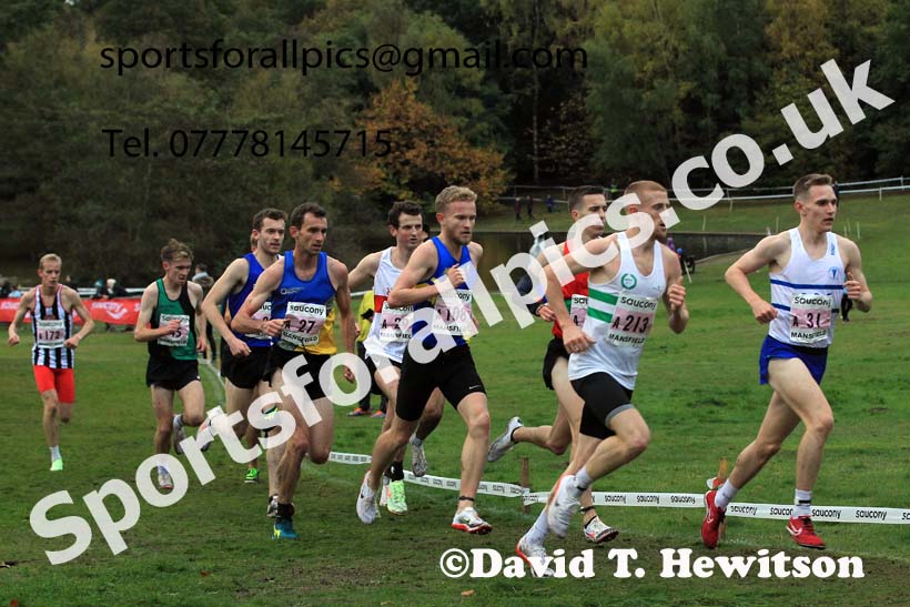 Senior Men, 2022 National Cross Country Relays, Berry Hill Park, Mansfield.  Photo: David T. Hewitson/Sports for All Pics